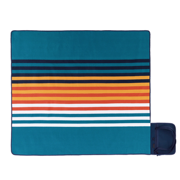 Marine Stripe Blanket Tote