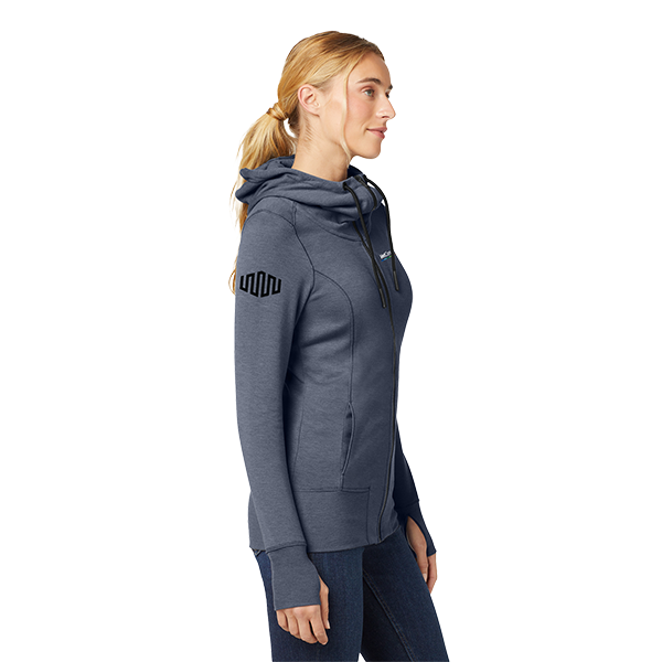VetConnect New Era Ladies' Tri-Blend Full-Zip Hoodie