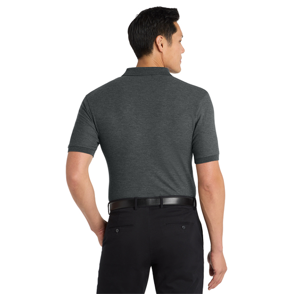 Port Authority Silk Touch Polo - Charcoal Heather