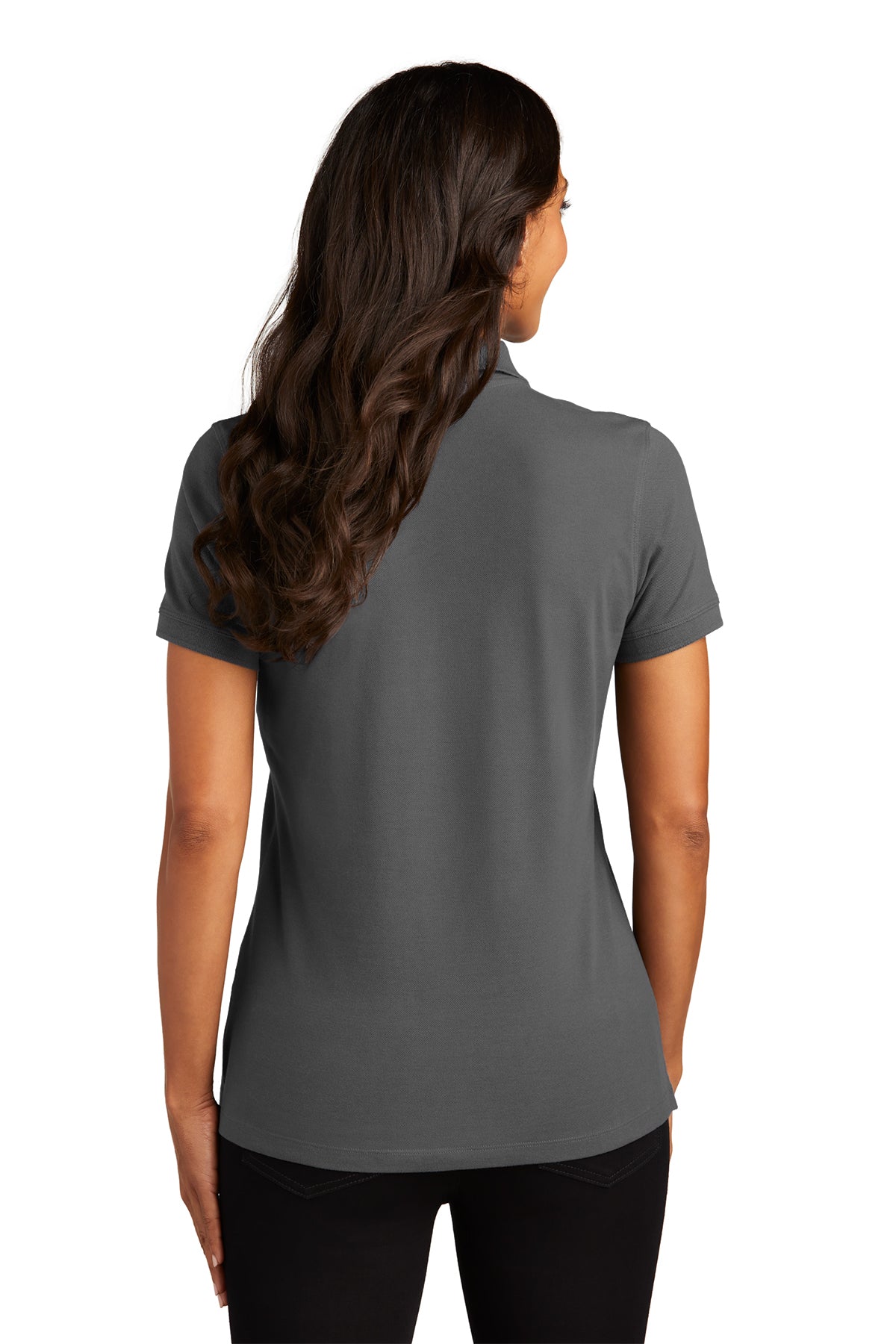 Port Authority Ladies' EZCotton Polo - Grey