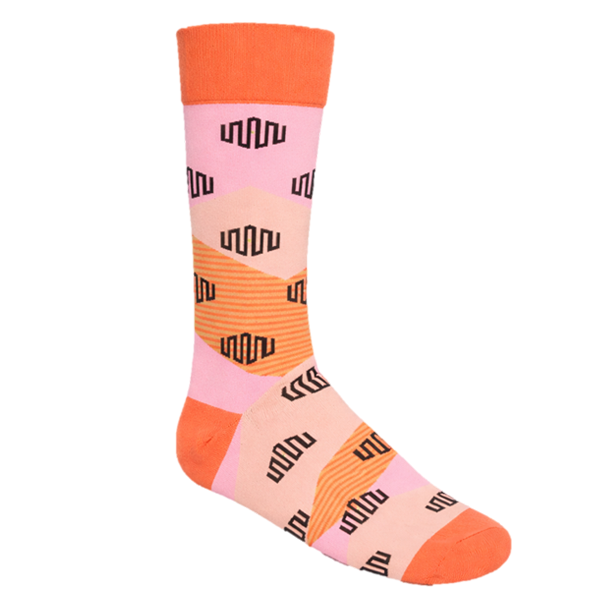 Equinix Pink/Orange Socks