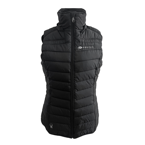 Spyder Ladies' Supreme Puffer Vest with Detachable Hood