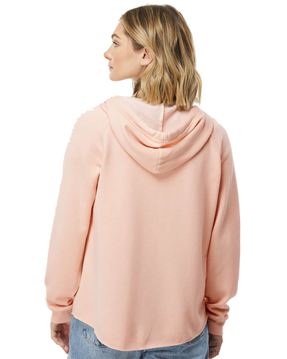 California Wave Wash Ladies' Zip Hoodie Blush