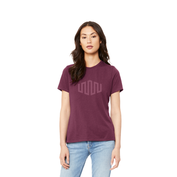 BELLA+CANVAS Ladies' Relaxed Jersey Short Sleeve Tee - Maroon