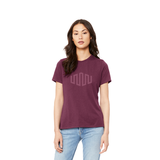 BELLA+CANVAS Ladies' Relaxed Jersey Short Sleeve Tee - Maroon