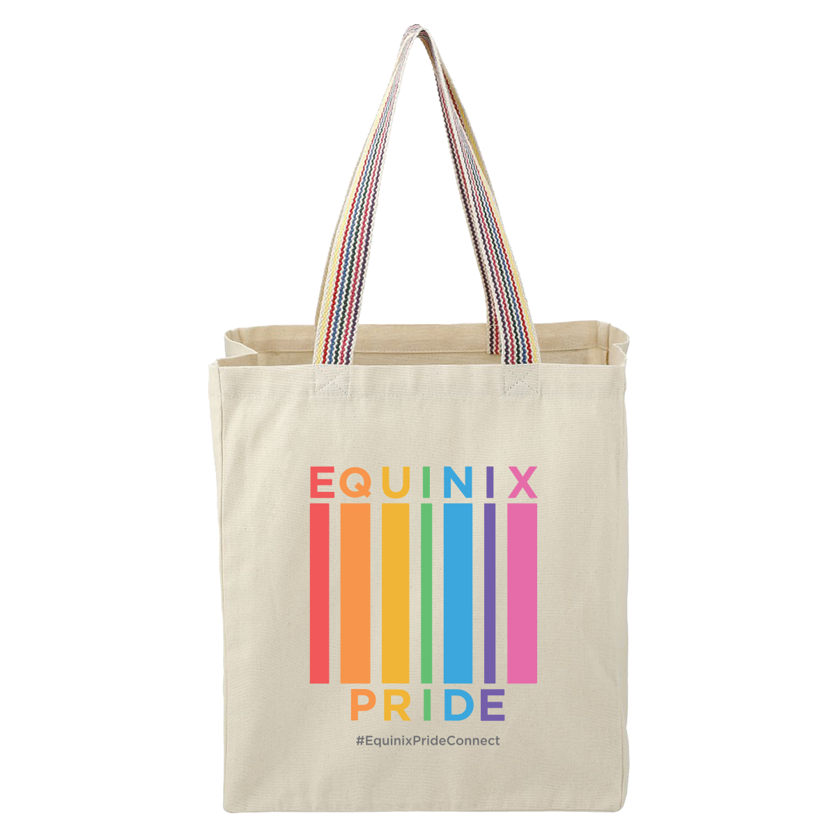 PrideConnect Rainbow Recycled 8oz Cotton Tote