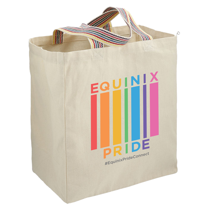 PrideConnect Rainbow Recycled 8oz Cotton Tote