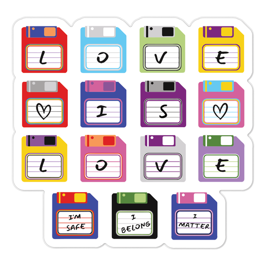 PrideConnect Love Floppies Sticker