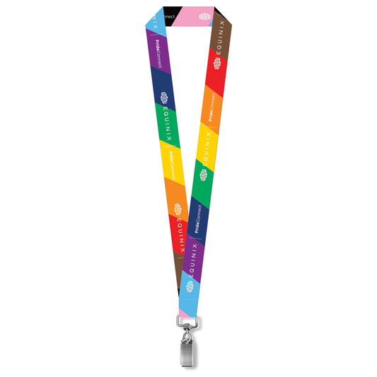 PrideConnect 1" Sublimated Lanyard w/ Bulldog Clip