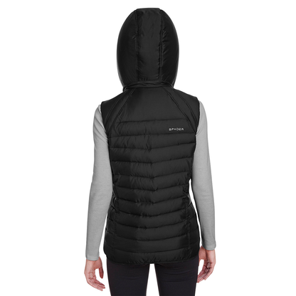 Spyder Ladies Supreme Puffer Vest with Detachable Hood