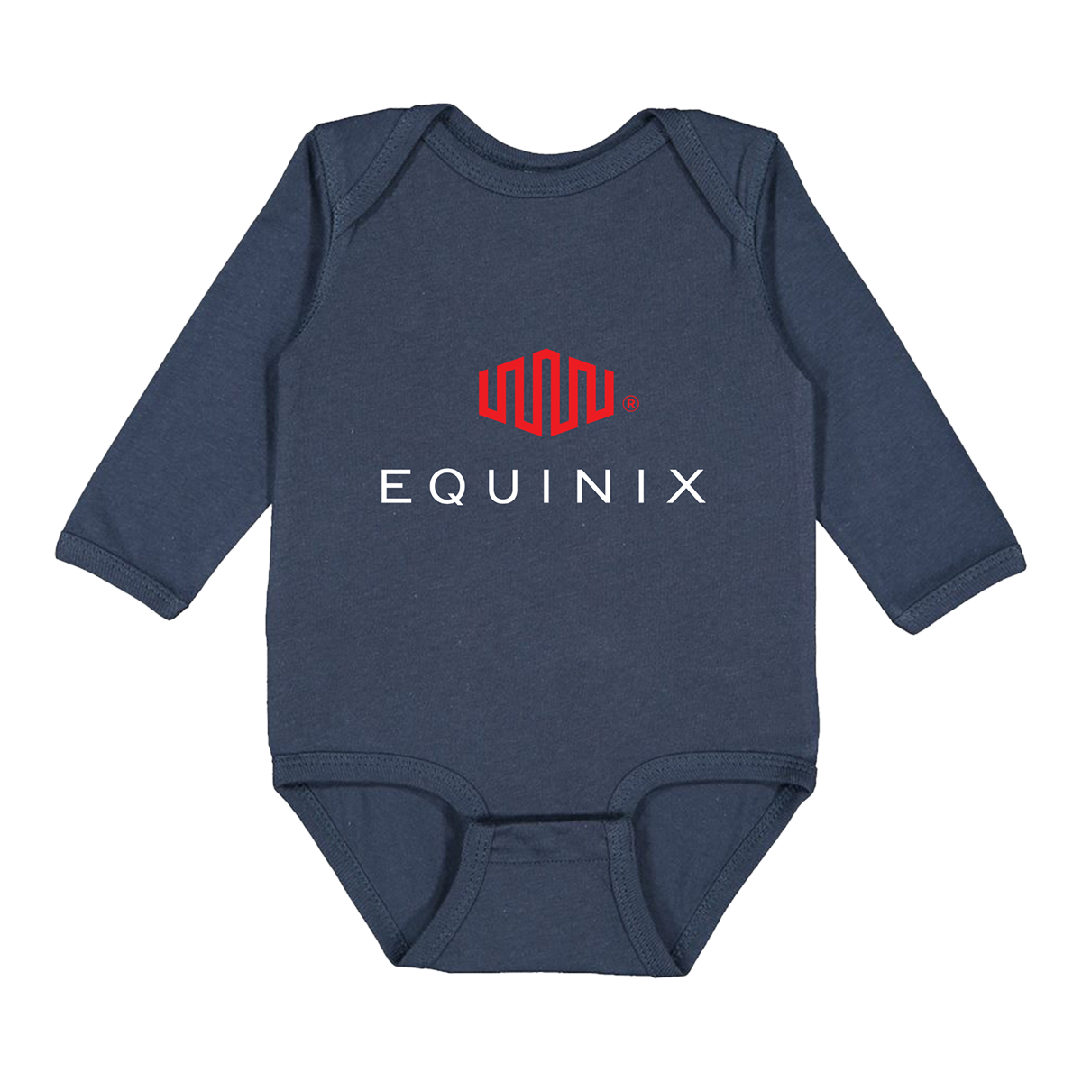 Rabbit Skins Jersey Long Sleeve Bodysuit - Denim