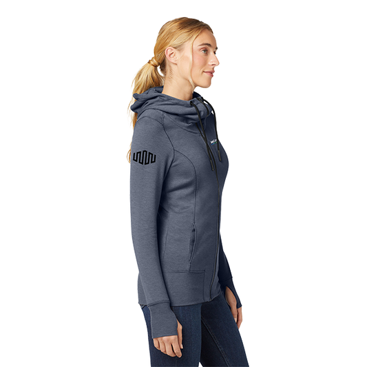 VetConnect New Era Ladies' Tri-Blend Full-Zip Hoodie