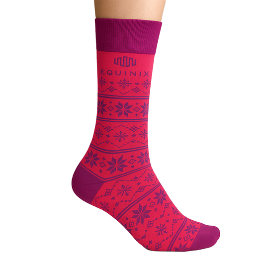Cotton Crew Sock - Snowflake