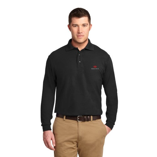 Men's Port Authority Silk Touch Long Sleeve Polo