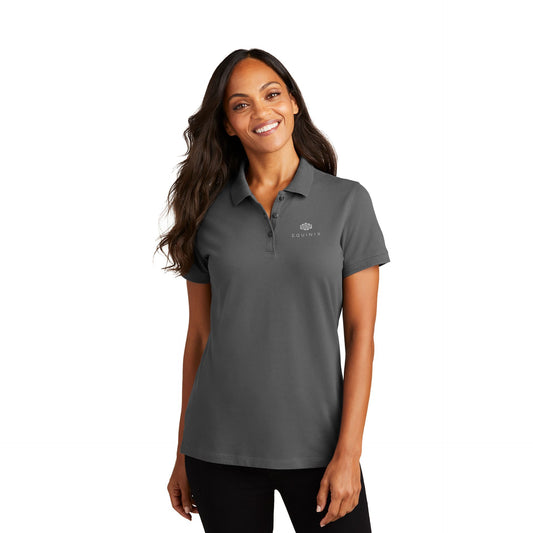 Ladies Port Authority EZCotton Polo - Grey