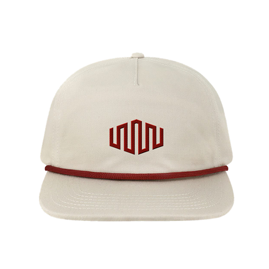 Locale Five-Panel Rope Cap - Cream