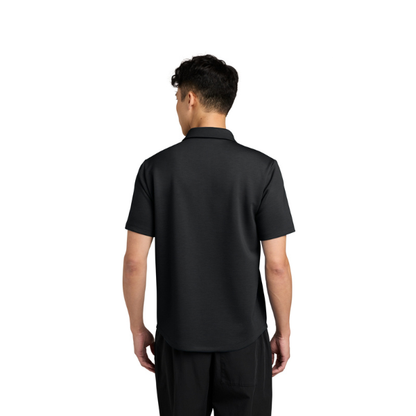 Mercer+Mettle Lite Spacer Polo - Deep Black