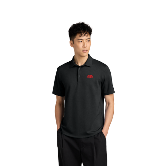 Mercer+Mettle Lite Spacer Polo - Deep Black