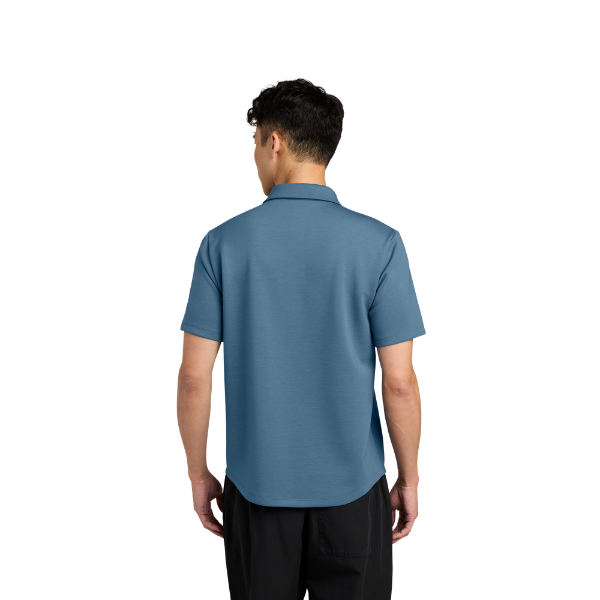 Mercer+Mettle Lite Spacer Polo - Harbor Blue