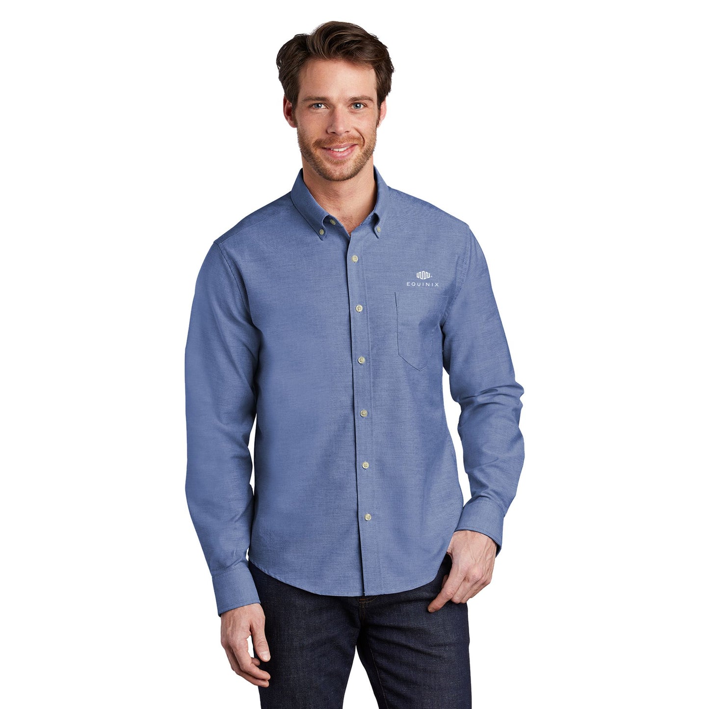 Port Authority ® Untucked Fit SuperPro ™ Oxford Shirt