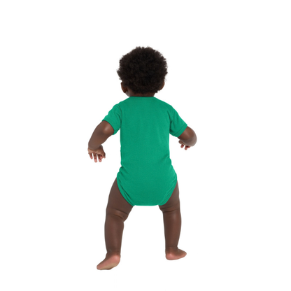 Rabbit Skins Infant Short Sleeve Baby Rib Bodysuit - Kelly