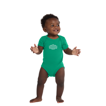 Rabbit Skins Infant Short Sleeve Baby Rib Bodysuit - Kelly