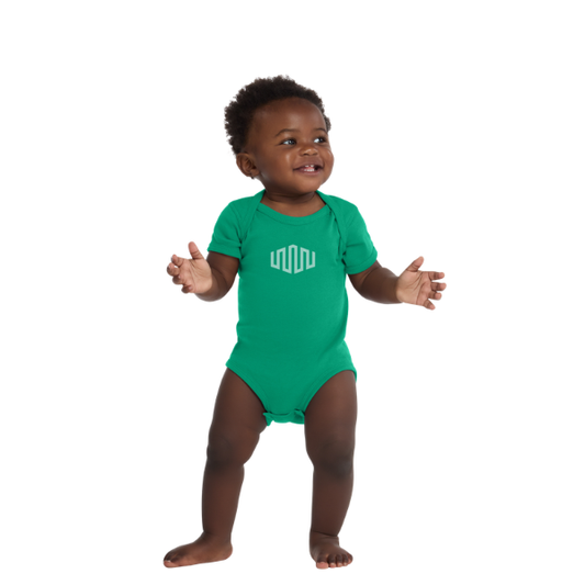 Rabbit Skins Infant Short Sleeve Baby Rib Bodysuit - Kelly