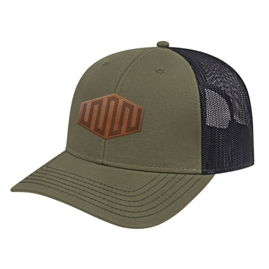 Trucker Mesh Back Cap With Leather Patch