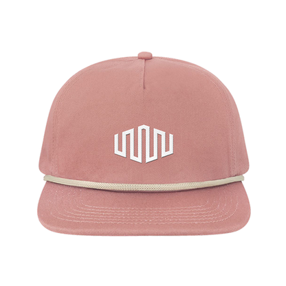 Locale Five-Panel Rope Cap - Rose