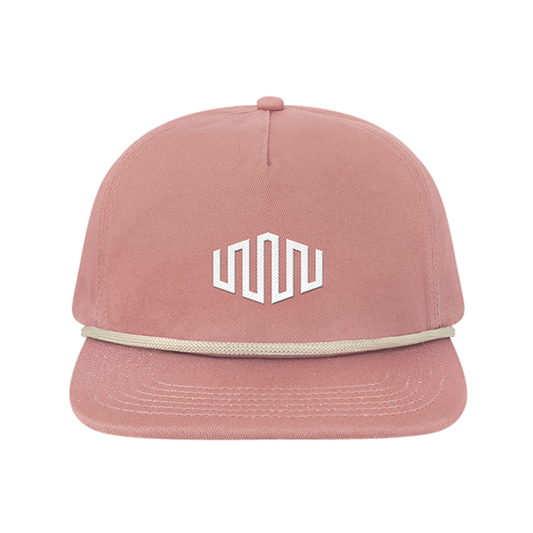 Locale Five-Panel Rope Cap - Rose