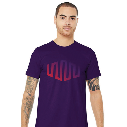 Purple Gradient Fortress Tee