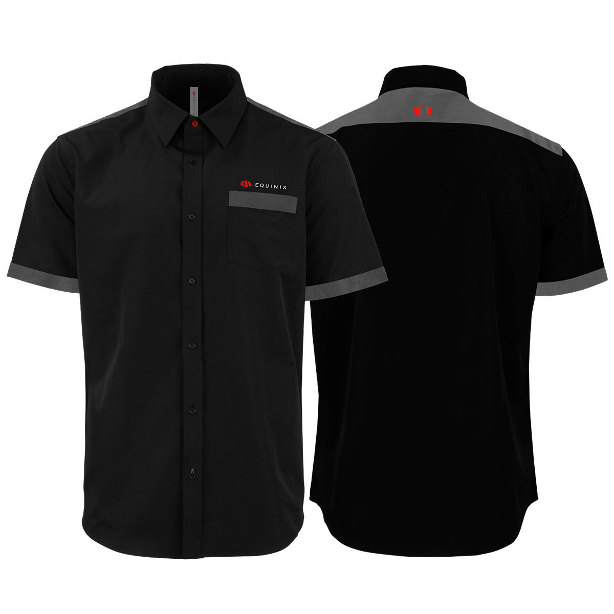 Camisa de manga corta para hombre Equinix - Black