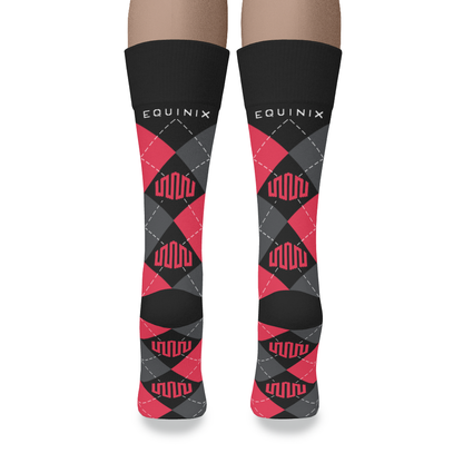 Cotton Crew Argyle Socks