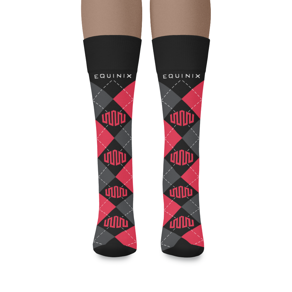 Cotton Crew Argyle Socks