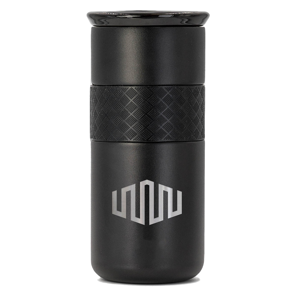 Vaso Elemental Artisan de 16 oz con tapa de cerámica - Negro